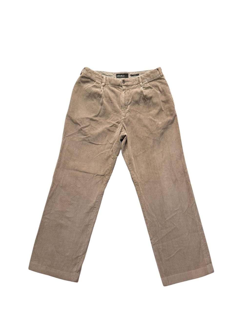 Eddie Bauer Men's Classic Fit Tan Corduroy Trouser Pants